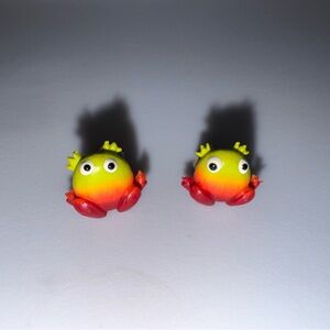 Cute Frog Earrings - Multicolor